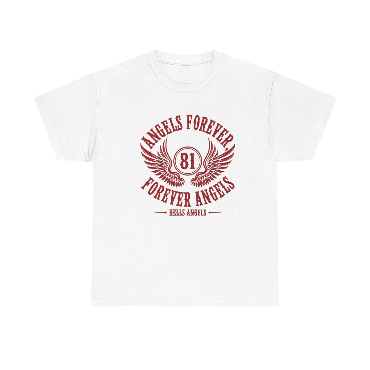 Hells Angels "Angels Forever, Forever Angels" Unisex Tee - alternate angle 2, merchandise
