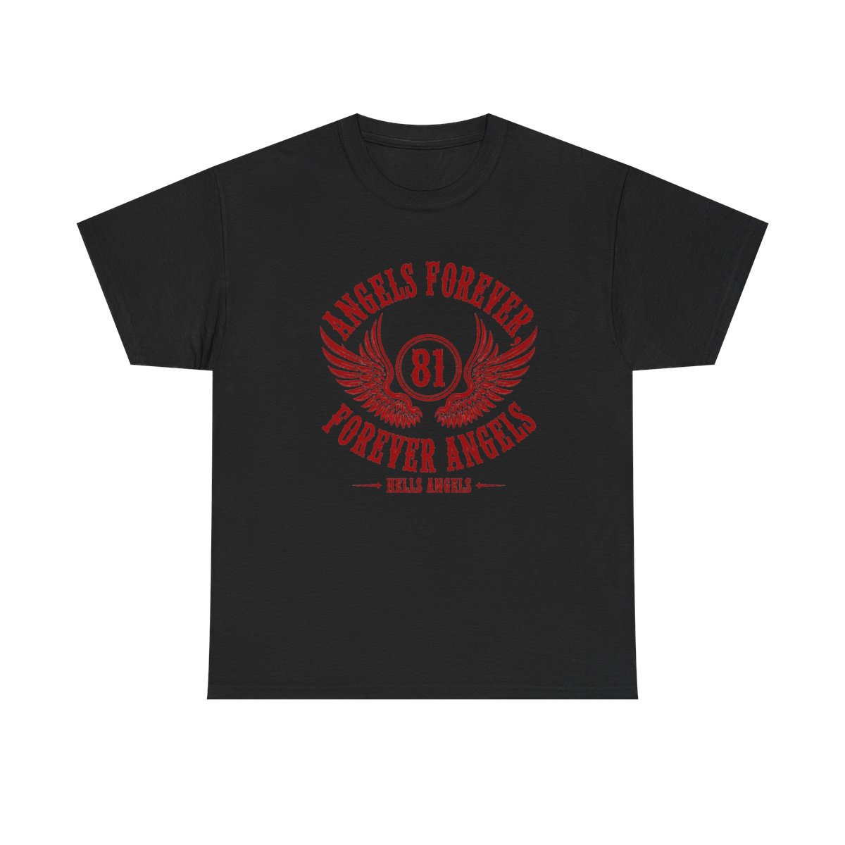 Hells Angels "Angels Forever, Forever Angels" Unisex Tee - alternate angle 3, merchandise