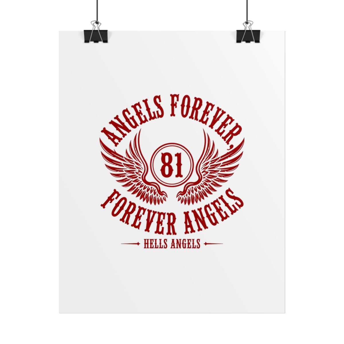 Hells Angels "Angels Forever, Forever Angels" Poster