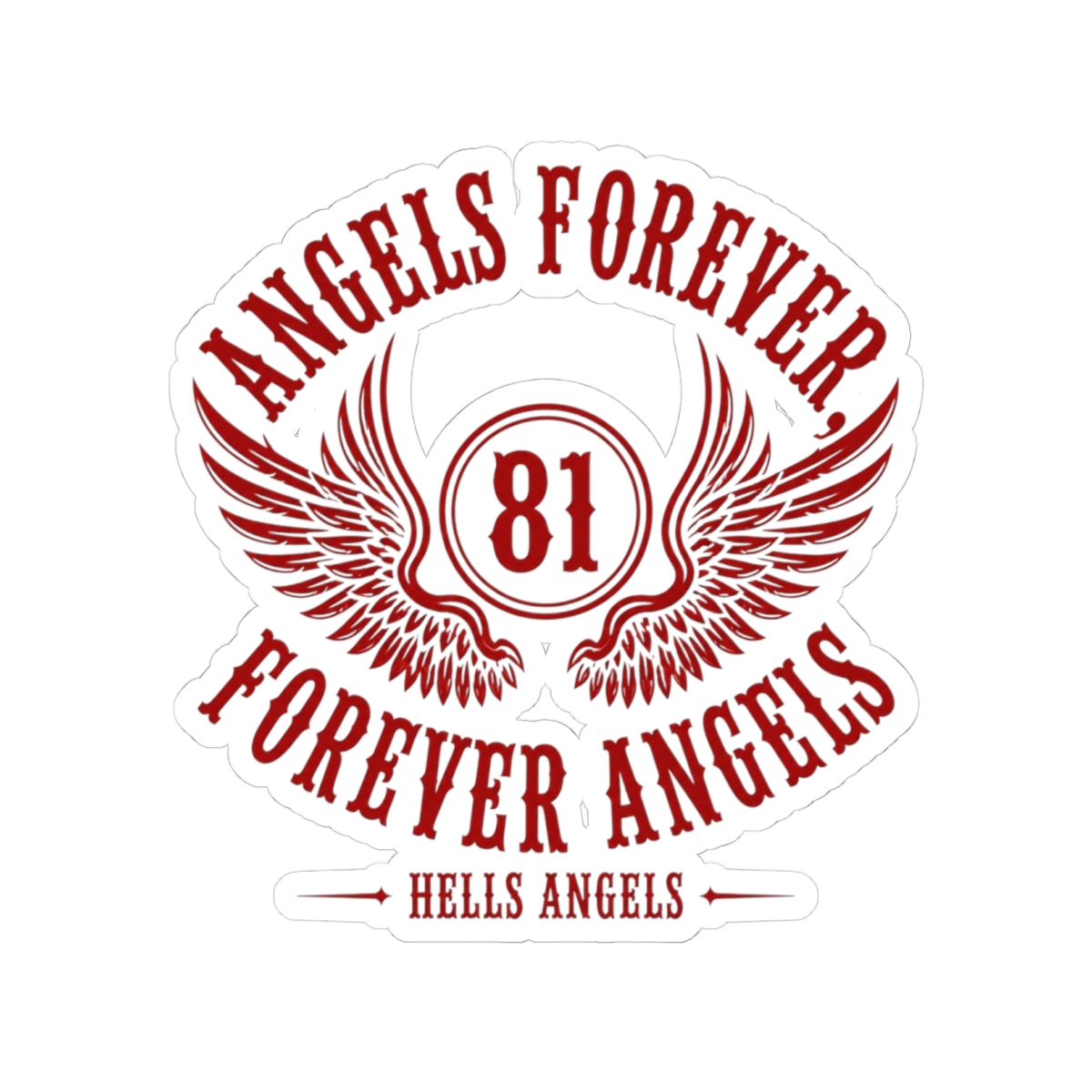Hells Angels "Angels Forever, Forever Angels" Sticker - Official Stickers merchandise
