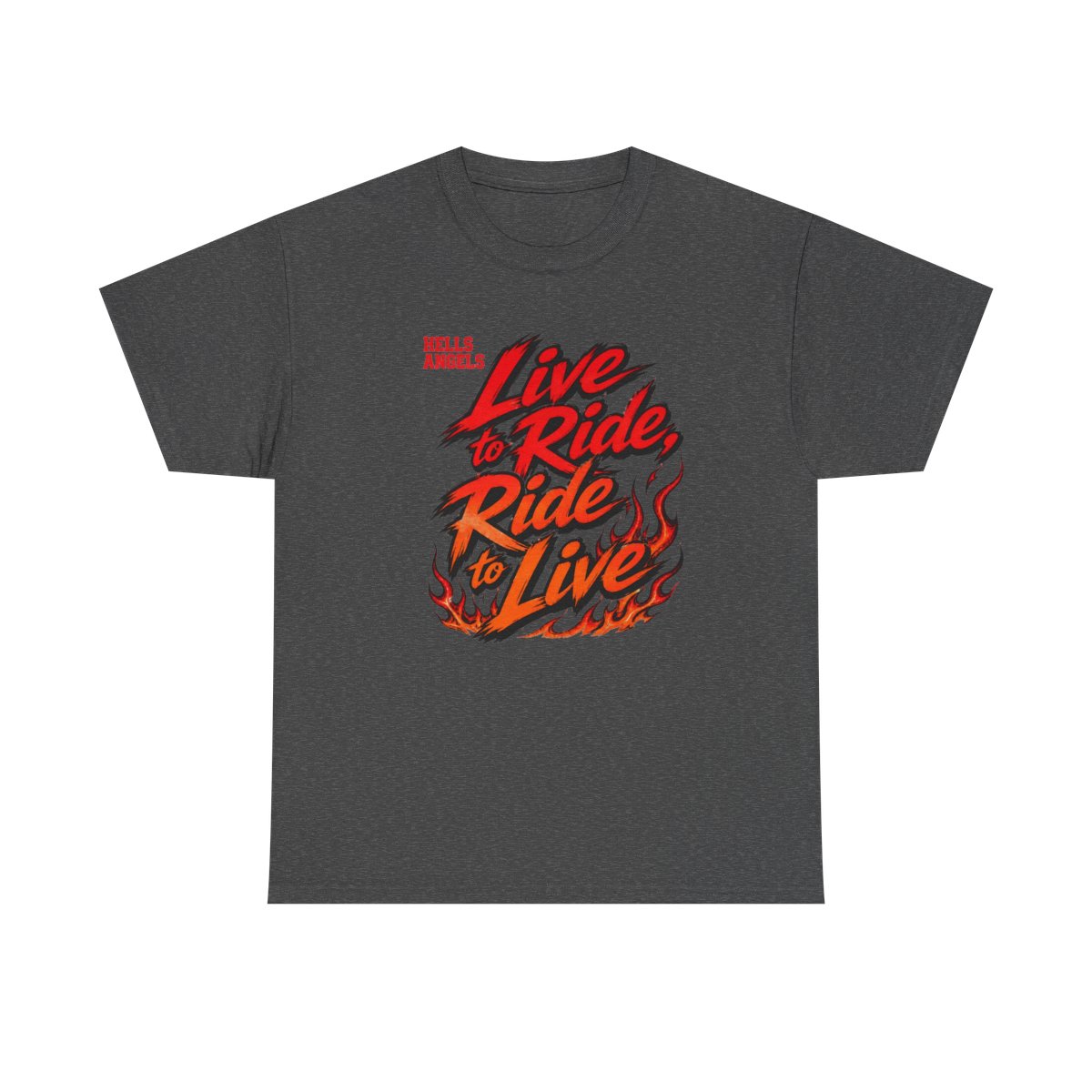 Hells Angels "Live to Ride, Ride to Live" Unisex Tee - alternate angle 2, merchandise