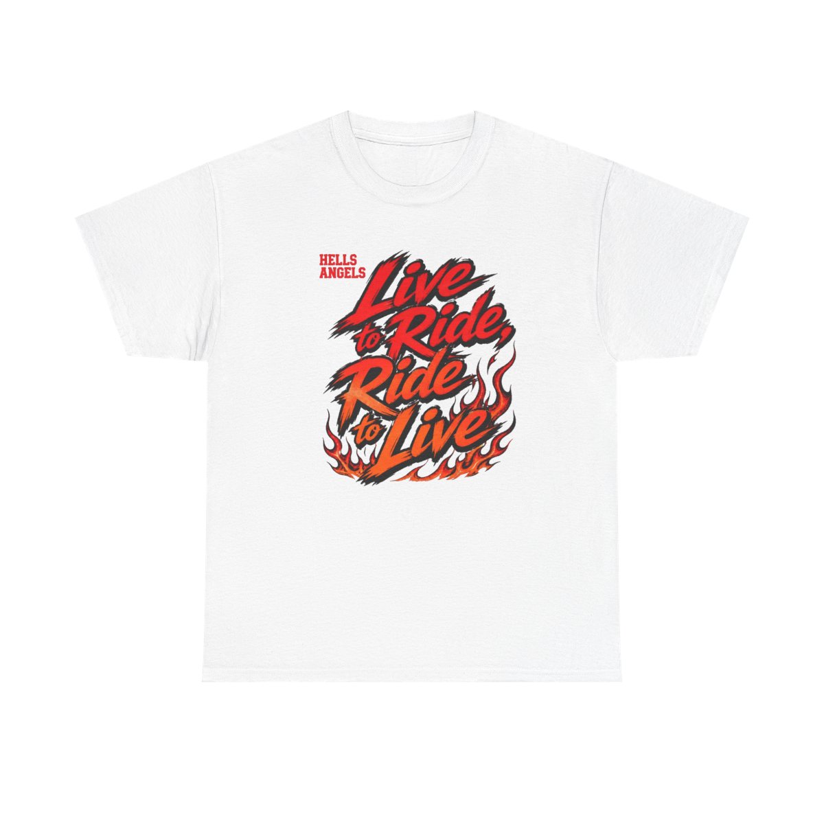 Hells Angels "Live to Ride, Ride to Live" Unisex Tee - alternate angle 3, merchandise