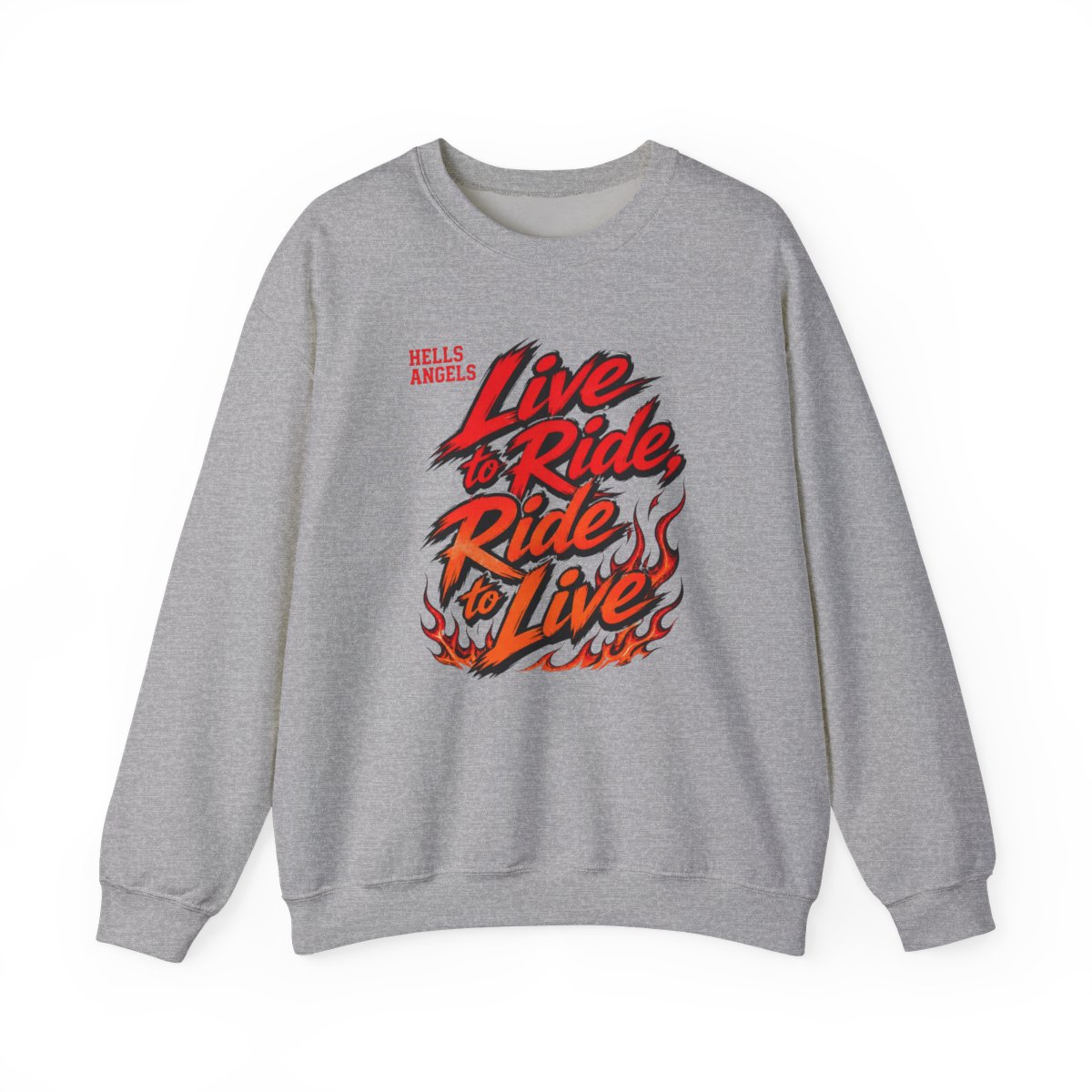 Hells Angels "Live to Ride, Ride to Live" Crewneck