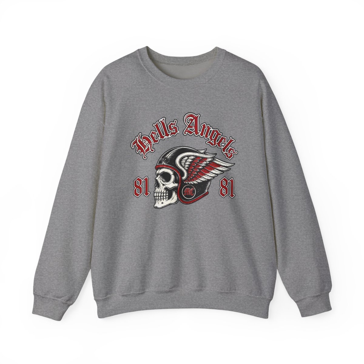 Hells Angels "Death Head" Crewneck - alternate angle 2, merchandise