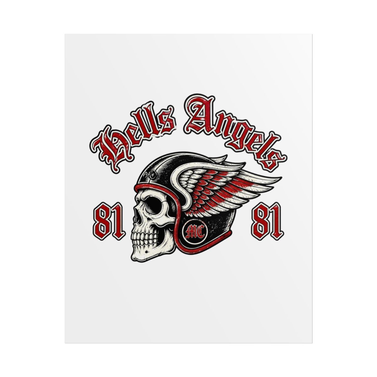 Hells Angels "Death Head" Poster - Official Posters & Wall Art merchandise