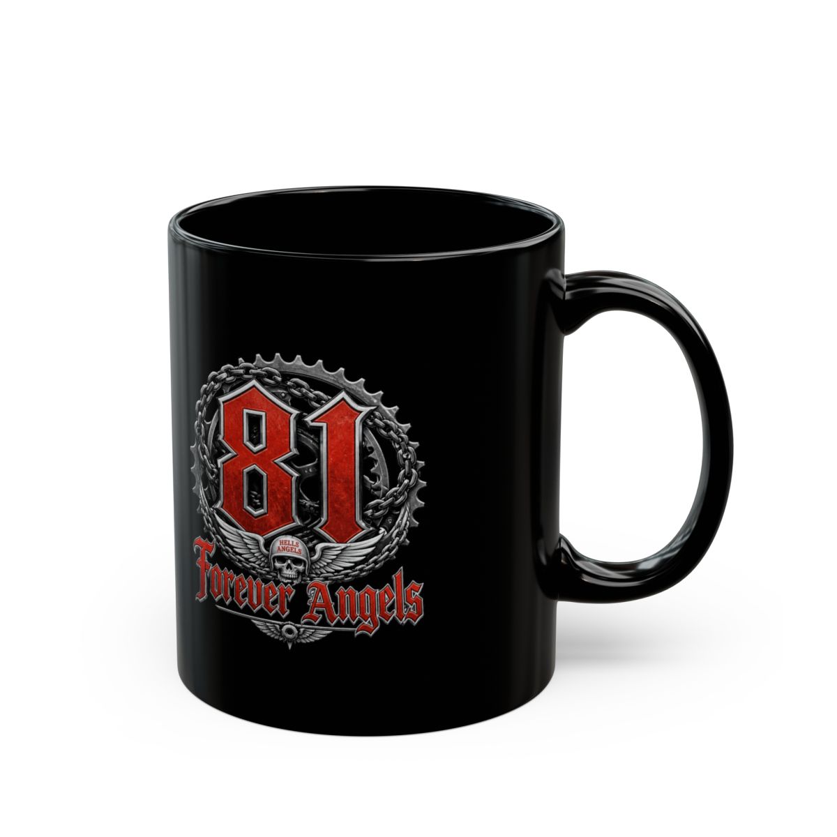 Hells Angels "Forever Angels" Black Mug