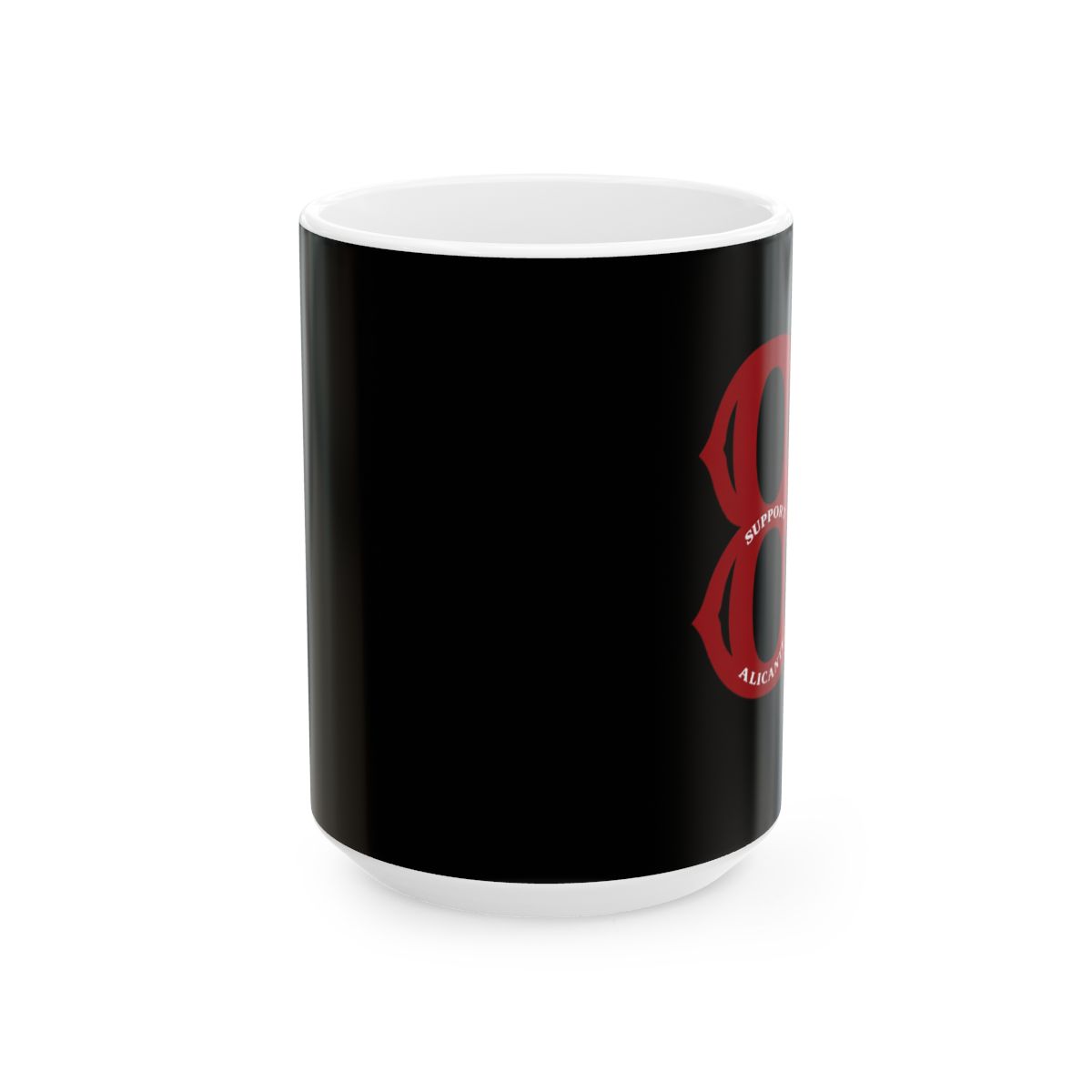 Red Motorcycle Club Emblem Mug | Ceramic Coffee Cup | 81 | Hells Angels - alternate angle 1, merchandise