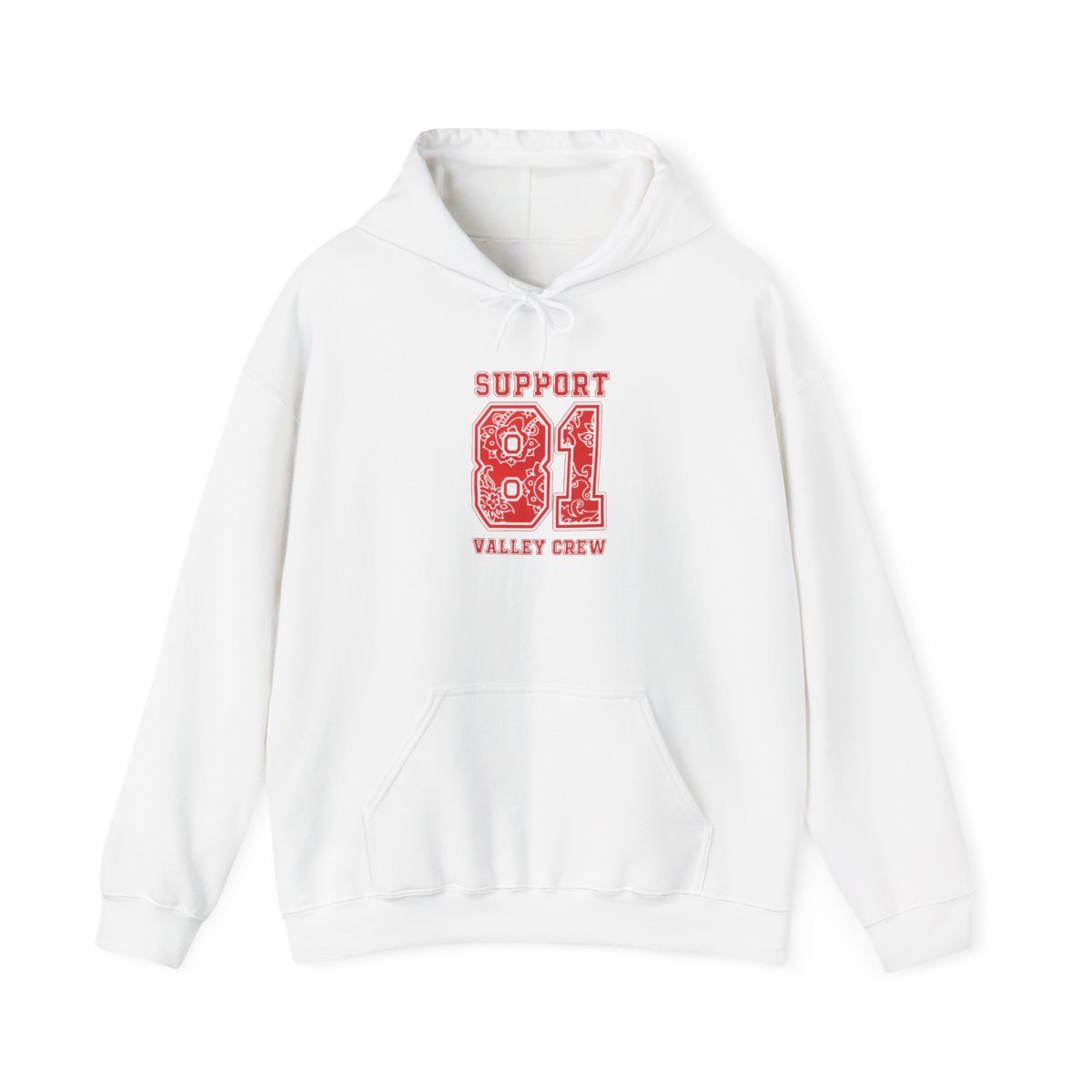 Support 81 Valley Crew Hoodie | Vintage Athletic Number Sweatshirt | 81 | Hells Angels