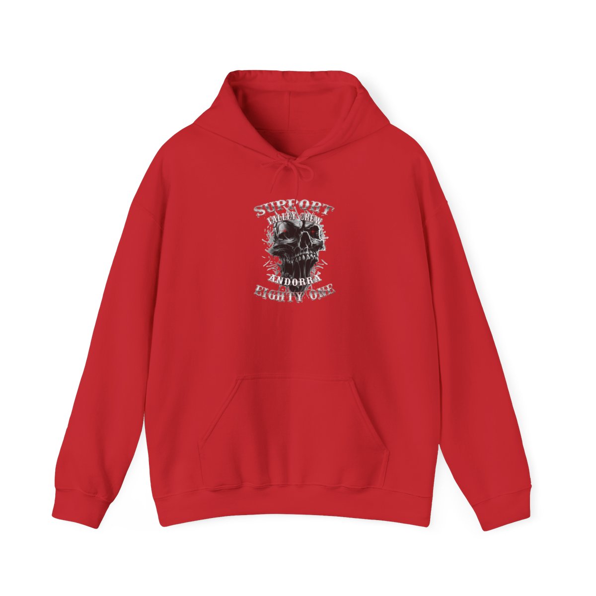 Support 181 Skull Graphic Hoodie | Military Tribute Pullover | 81 | Hells Angels - alternate angle 1, merchandise