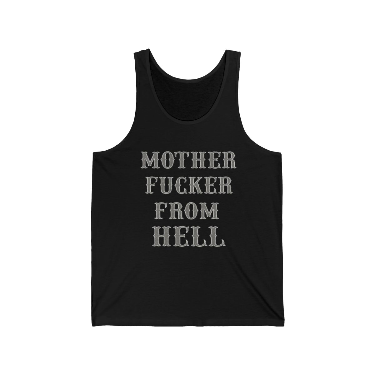 Mother F***er From Hell tank top | Swear Word Statement Tank | Hells Angels - alternate angle 1, merchandise