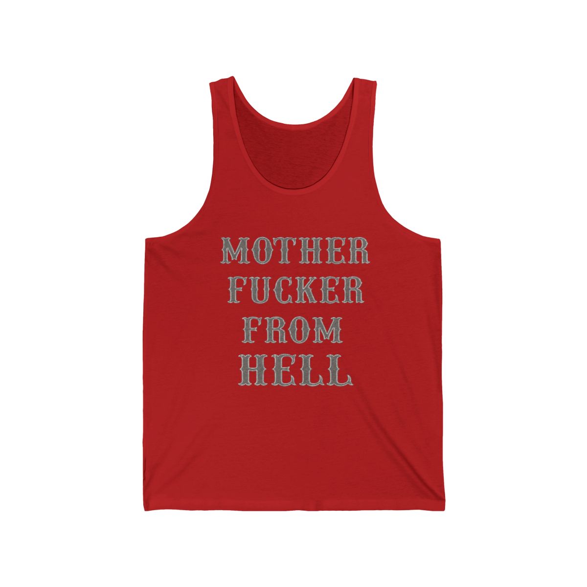 Mother F***er From Hell tank top | Swear Word Statement Tank | Hells Angels - alternate angle 2, merchandise