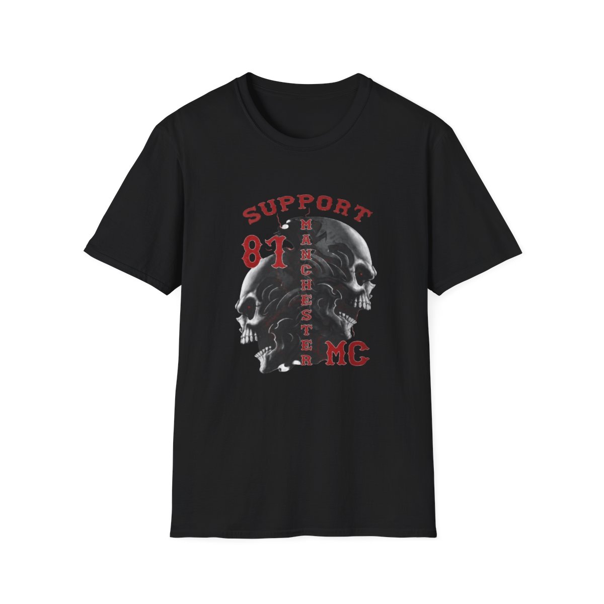 Support 81 Mamchur MC T-Shirt | Skull Motorcycle Club Design | Hells Angels - alternate angle 1, merchandise