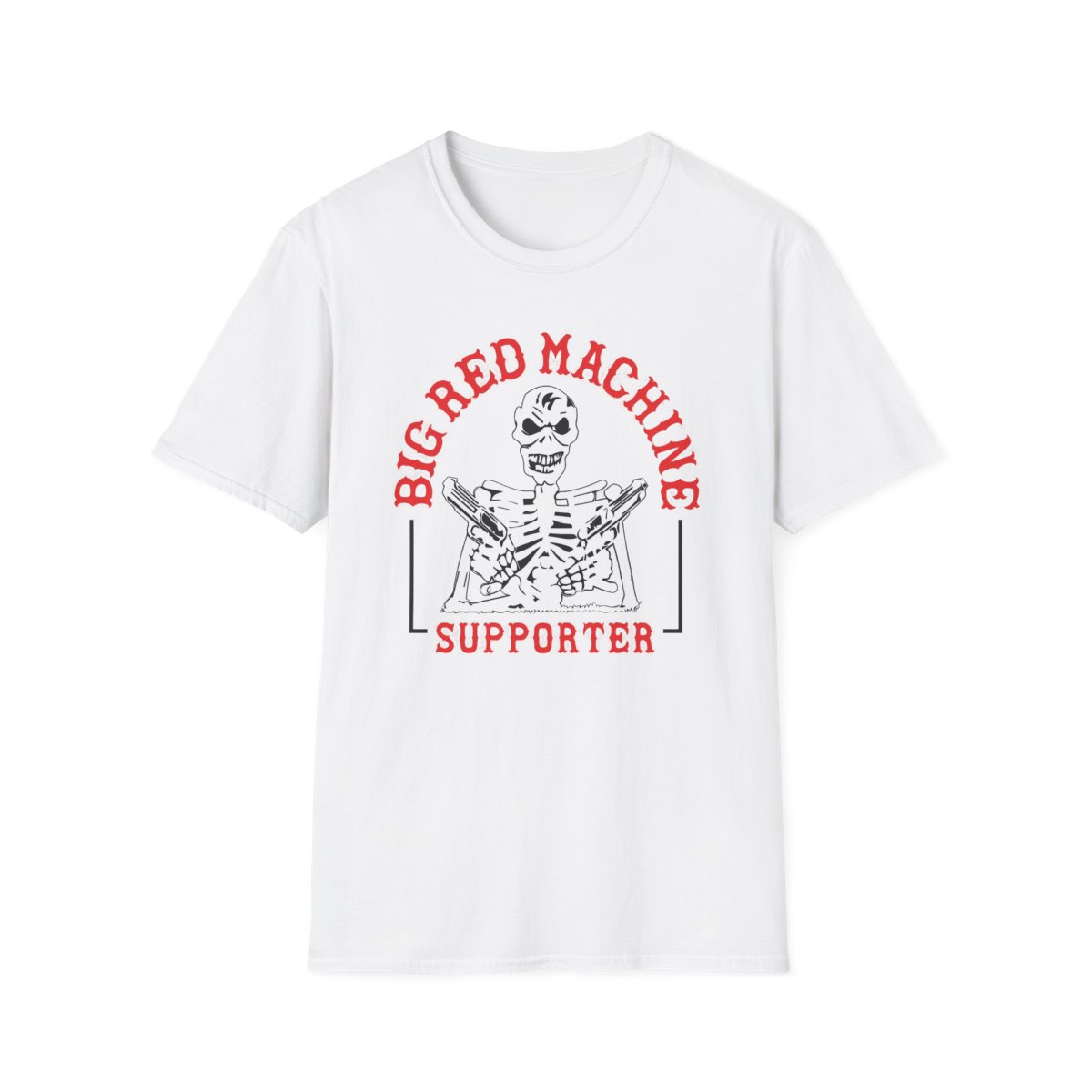 Big Red Machine skeleton design T-Shirt | band logo tee | Hells Angels