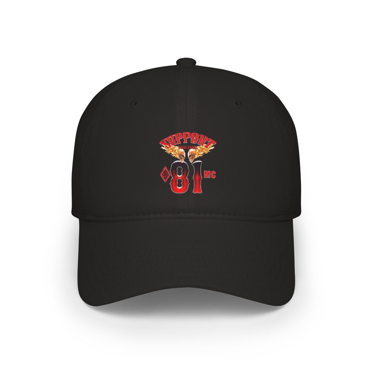 Flames 81 Cap | Embroidered Baseball Cap | Hells Angels