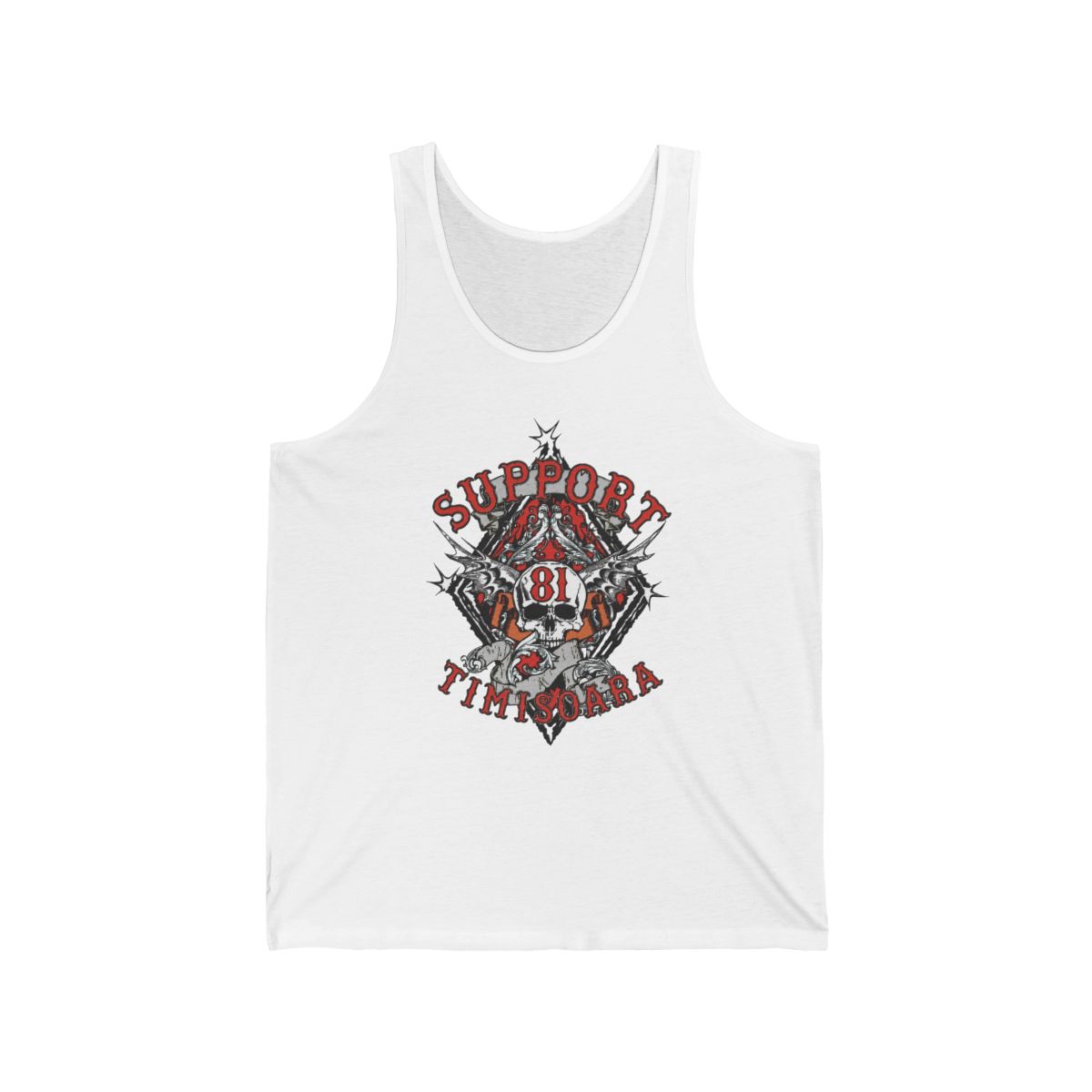Support The 81 Tank | Biker Skull Graphic Tank Top | Hells Angels
