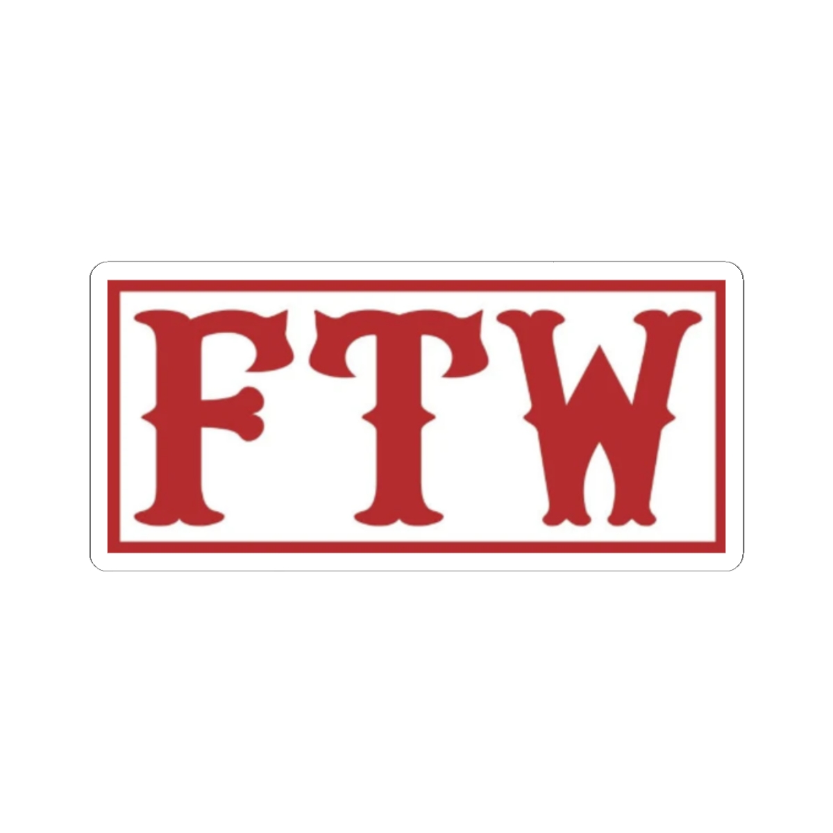FTW Vintage Lettering Sticker | Kiss-Cut Vinyl Sticker | 81 | Hells Angels - alternate angle 3, merchandise