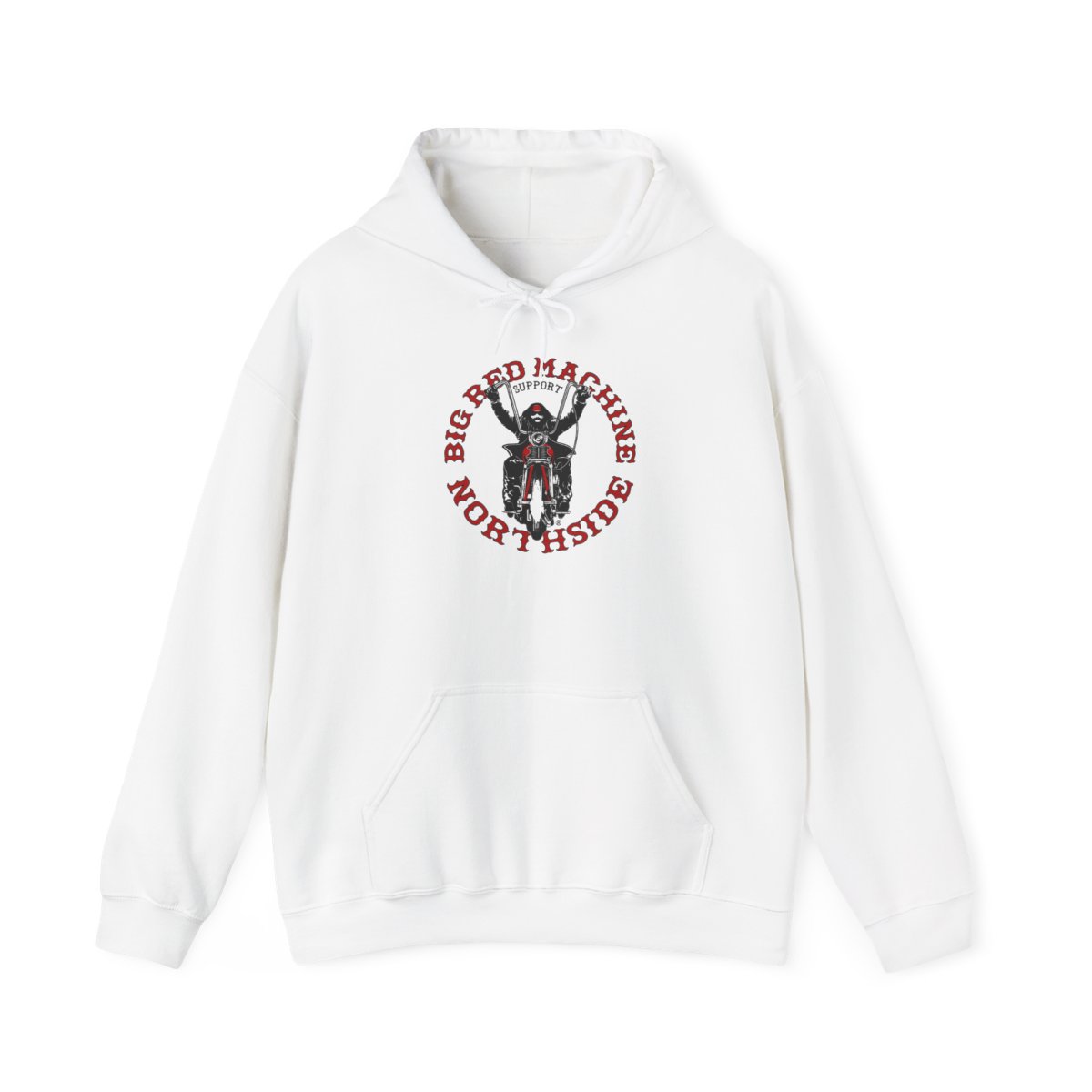 Big Red Machine Northside Hoodie | Motorcycle Rider Graphic | 81 | Hells Angels