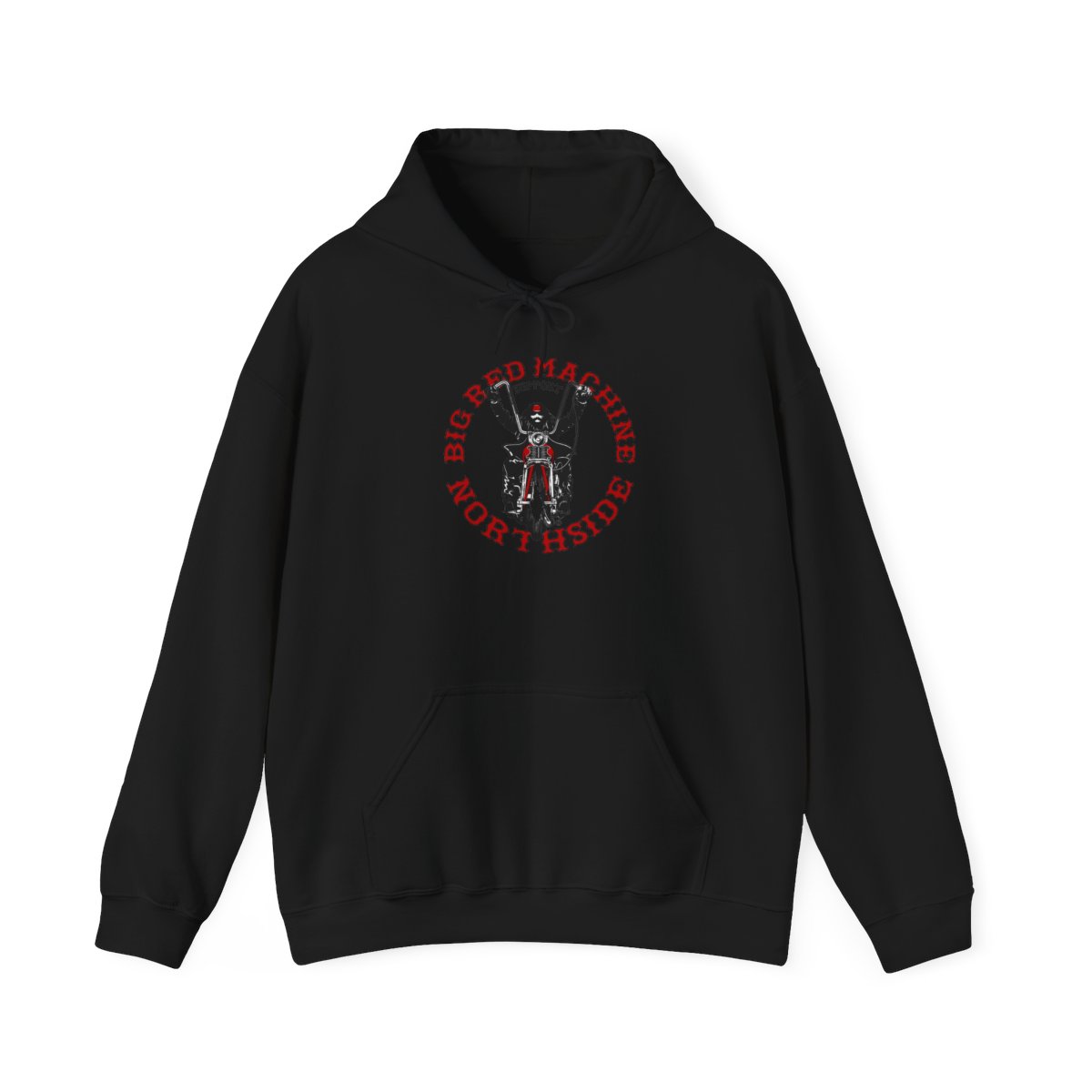 Big Red Machine Northside Hoodie | Motorcycle Rider Graphic | 81 | Hells Angels - alternate angle 1, merchandise